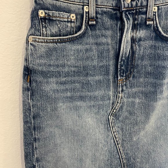 NWT Rag & Bone Hayden Denim Skirt In Ave Size 24 - Picture 2 of 11